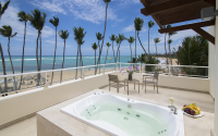 Punta Cana Breathless  JrSuite XhaleClub Mastesuite Oceanfront terrace 