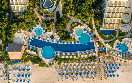 live aqua beach resort cancun aerial pool view