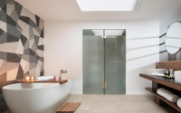 Majestic Elegance Costa Mujeres One Bedroom Suite Outdoor Jacuzzi Bathroom 