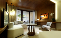 TRS CORAL HOTEL JUNIOR SUITE SWIM UP LIVING ROOM 