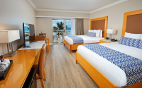 DIVI LITTLE BAY BEACH RESORT BEACHFRONT GUESTROOM DOUBLE BEDS 