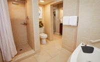 DIVI LITTLE BAY BEACH RESORT STUDIO SUITE BATHROOM 